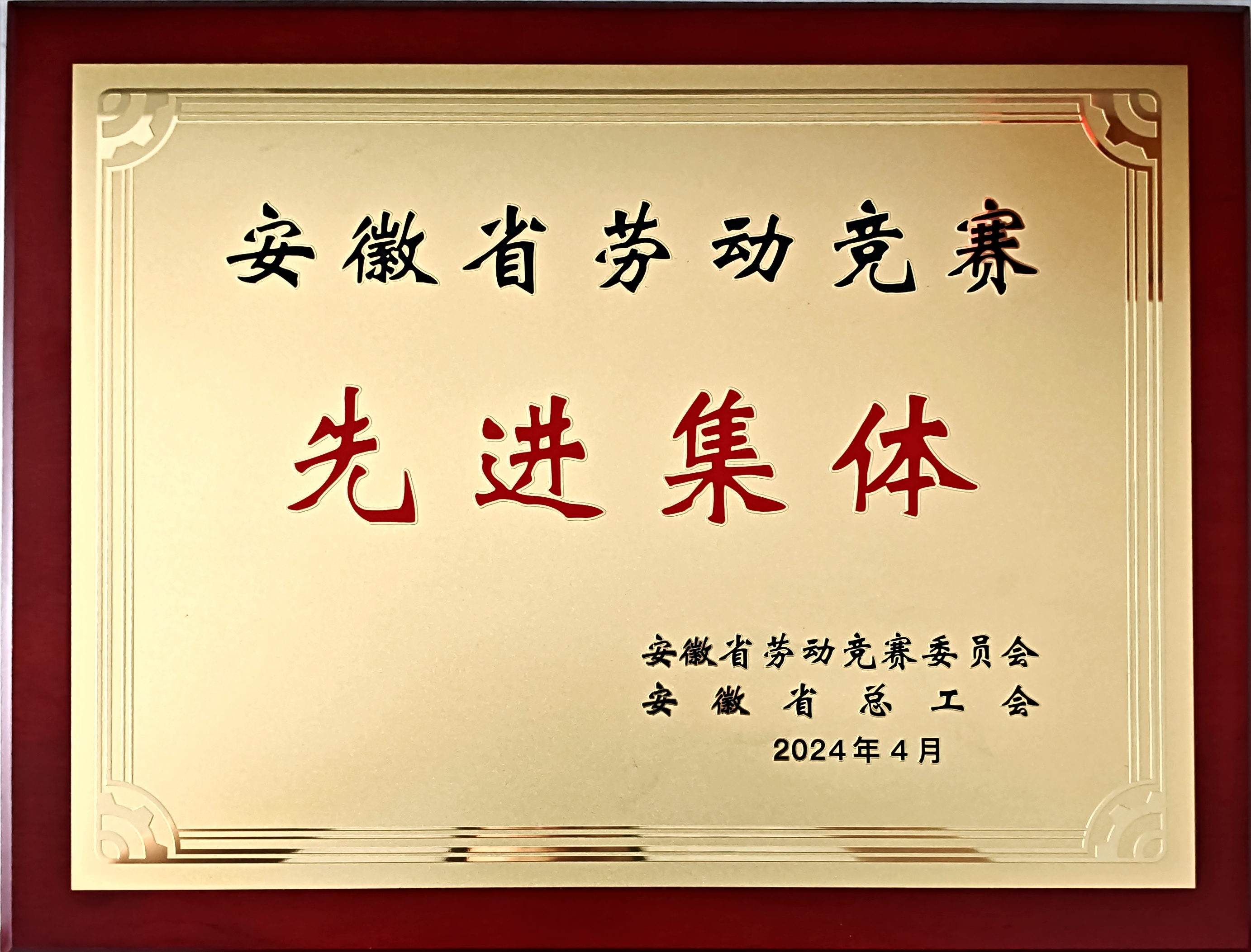 正式授牌｜安徽英发睿能荣获“安徽省五一劳动竞赛先进整体”声誉称呼